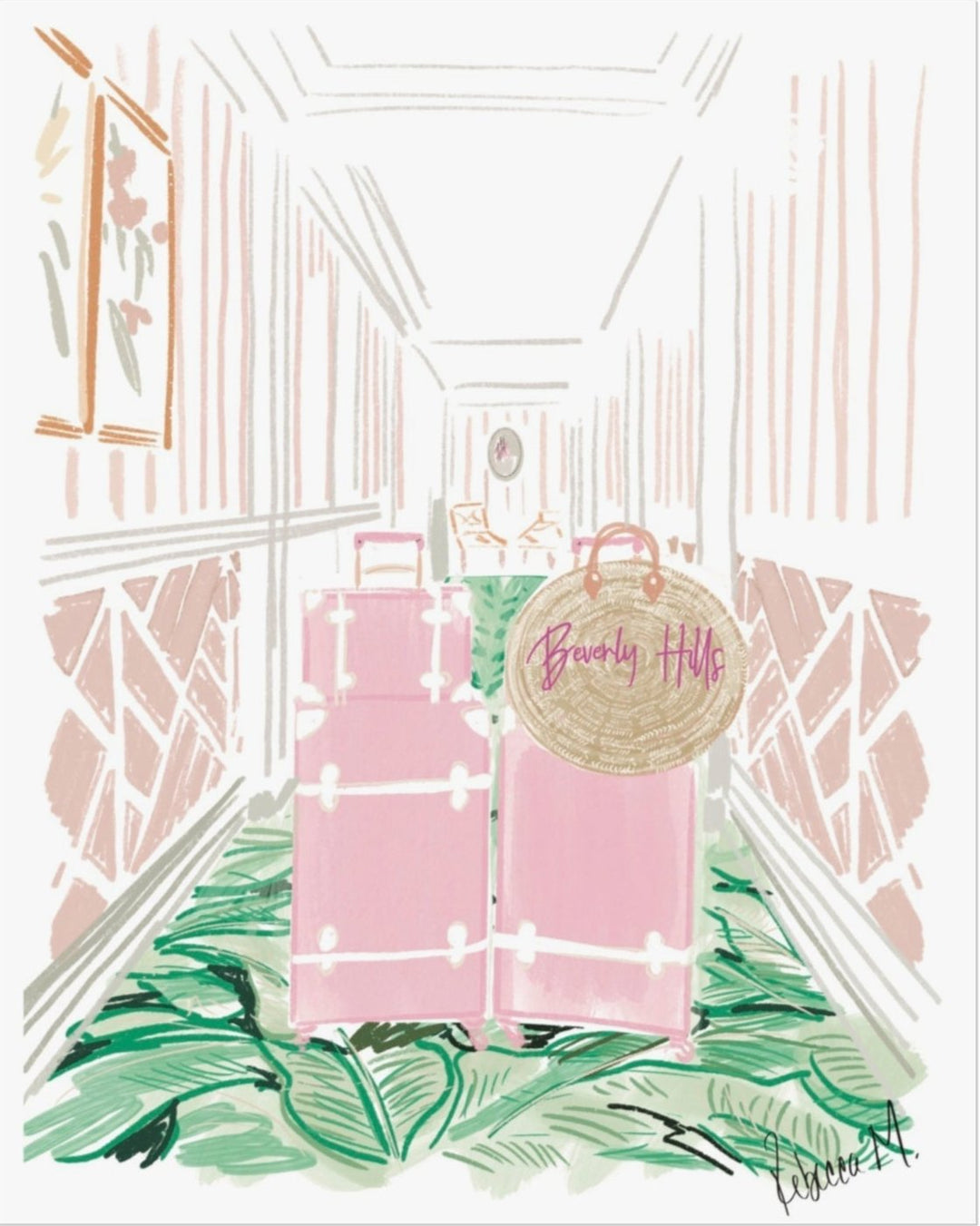 BEVERLY HILLS SUITCASE - Note Card