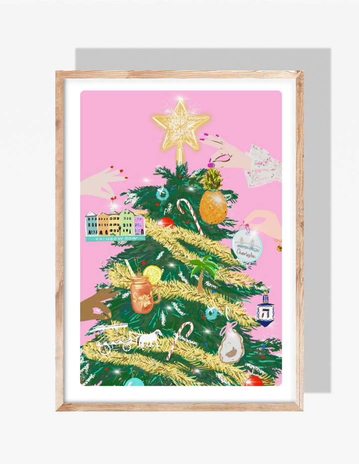 A VERY CHARLESTON CHRISTMAS- Art Print
