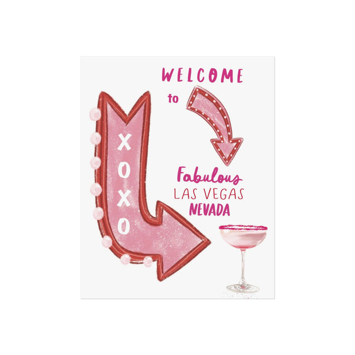 WELCOME TO VEGAS - Note Card