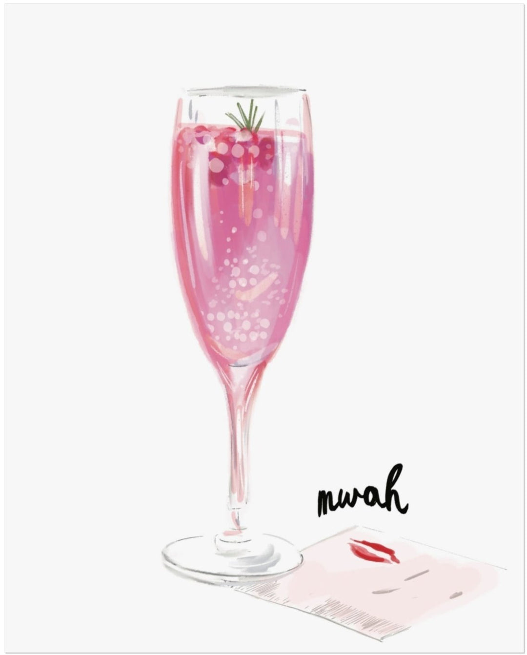 PUCKER UP MWAH - Note Card
