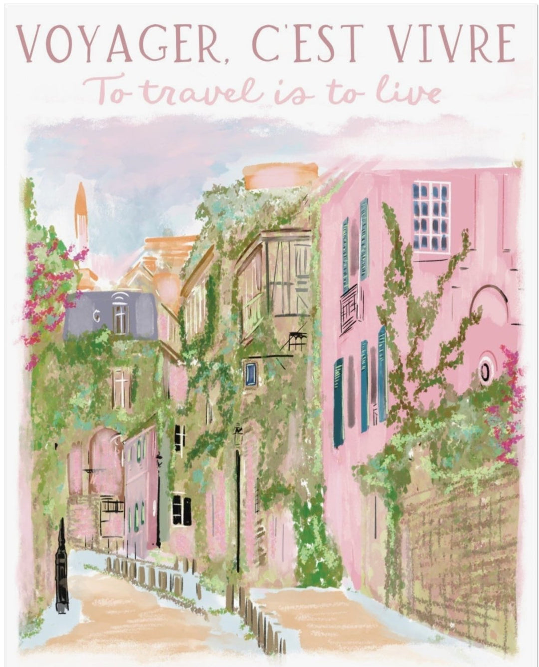 TO TRAVEL IS TO LIVE - Note Card