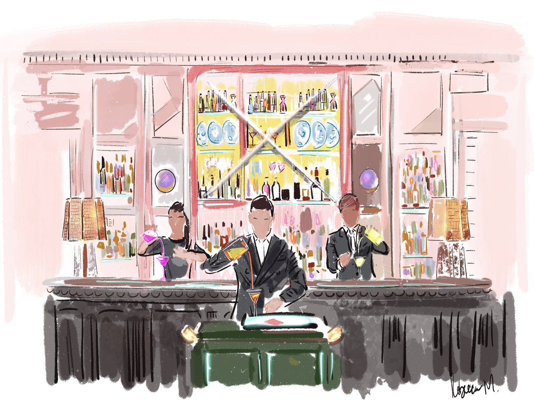 MARTINI O'CLOCK AT THE CONNAUGHT - Note Card