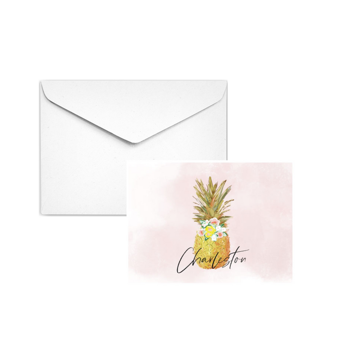 CHARLESTON PINEAPPLE - Note Card