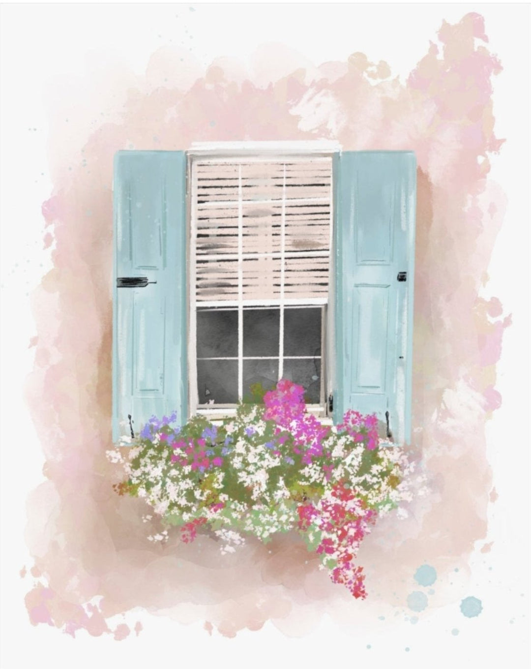 WINDOW IN BLOOM - Note Card