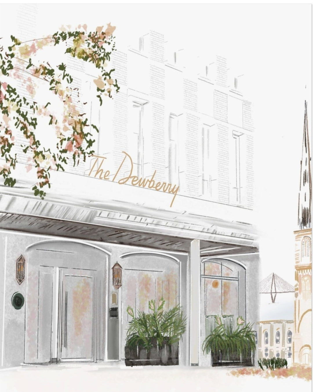 THE DEWBERRY HOTEL - Note Card