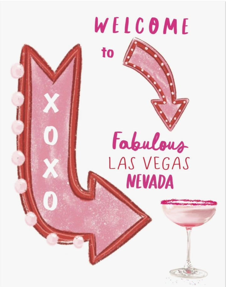 WELCOME TO VEGAS - Note Card