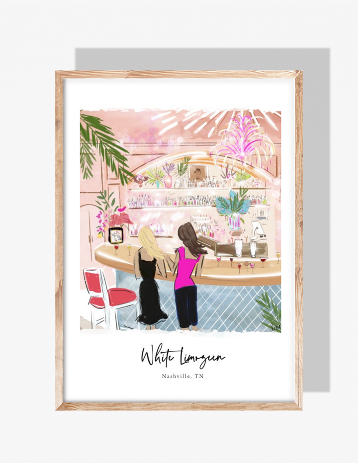 WHITE LIMOZEEN - Art Print