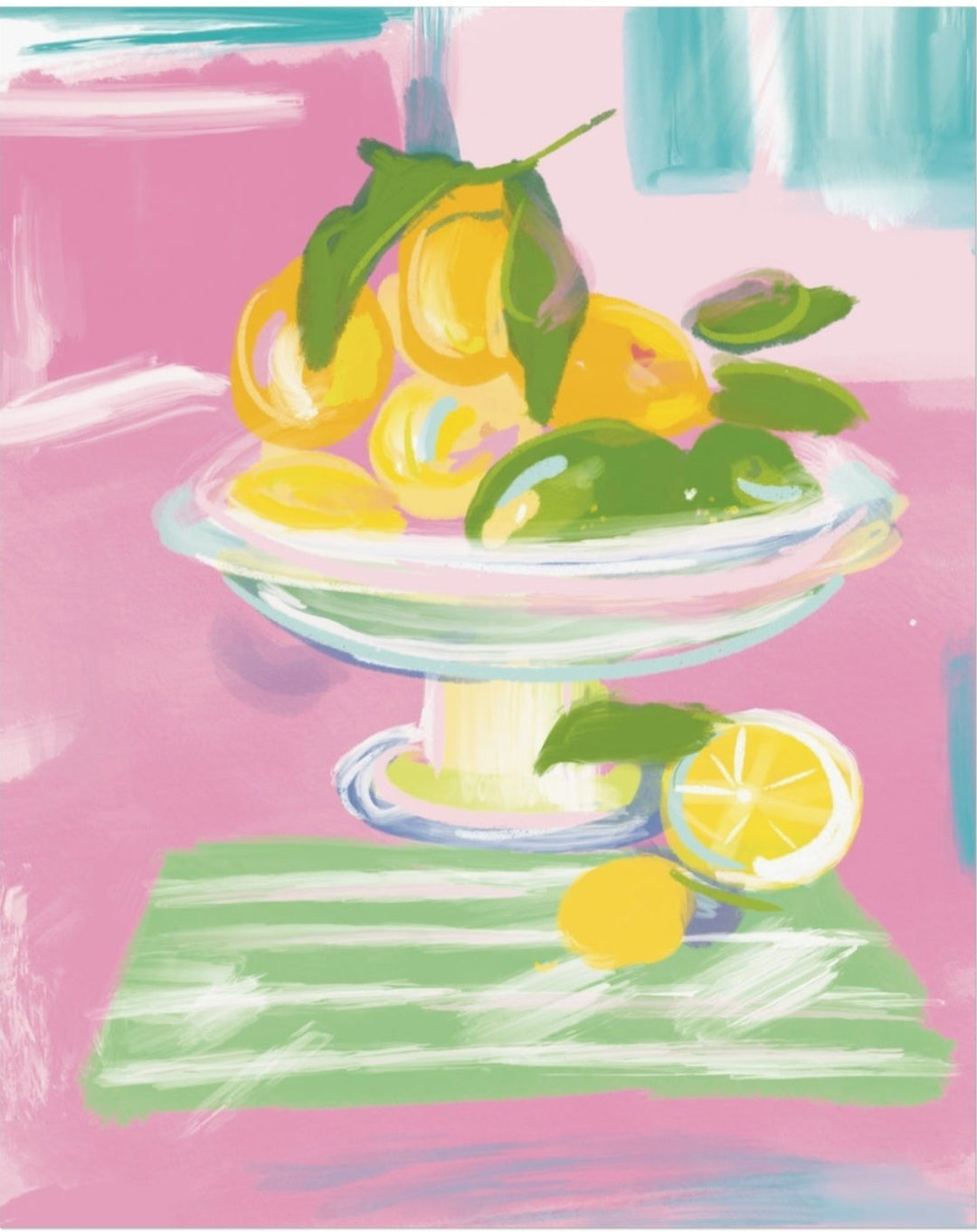 BOWL OF LEMONS -Note Card