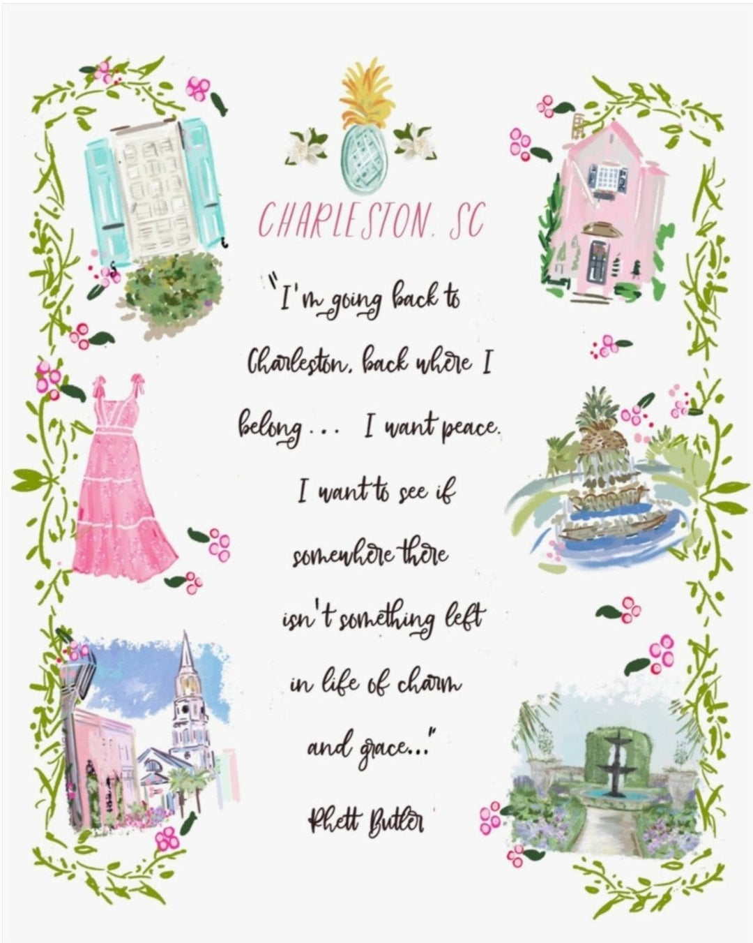 GOING BACK TO CHARLESTON - Note Card