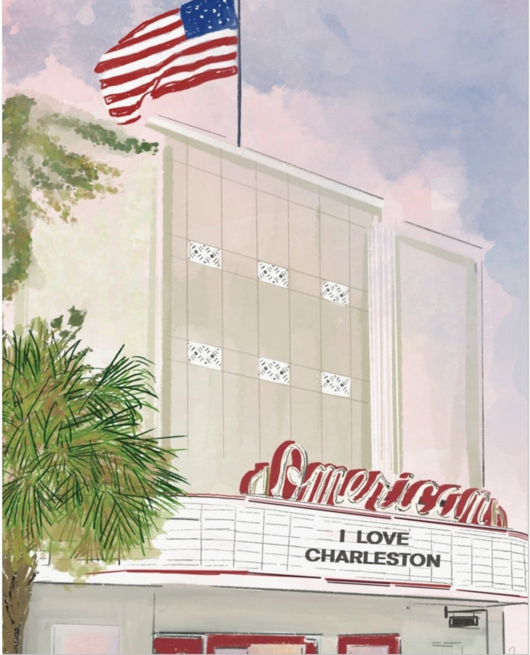 THE AMERICAN THEATER - Note Card