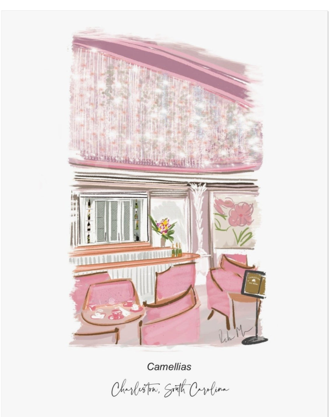 CAMELLIAS AT HOTEL BENNET - Note Card