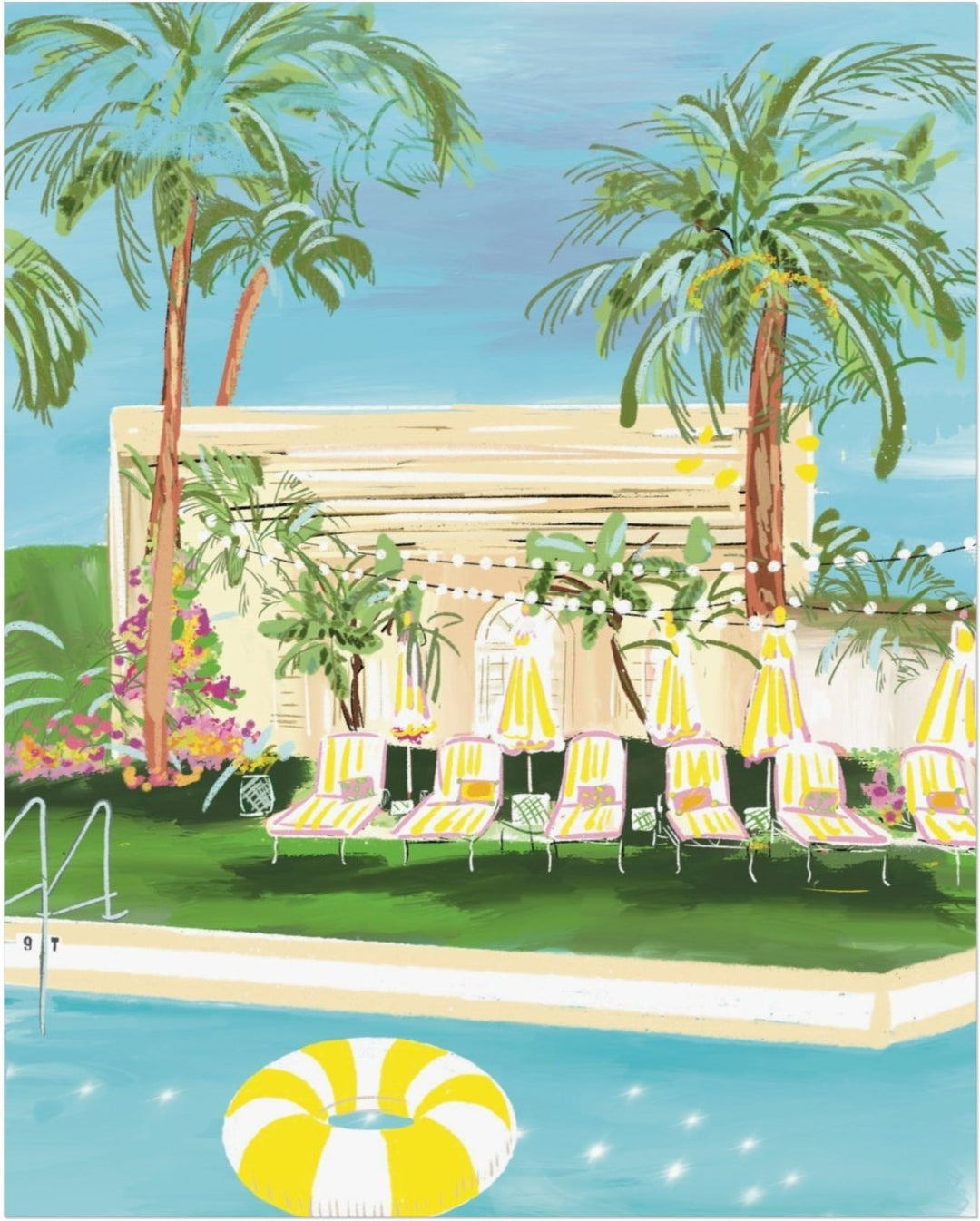 YELLOW FLOAT - Note Card