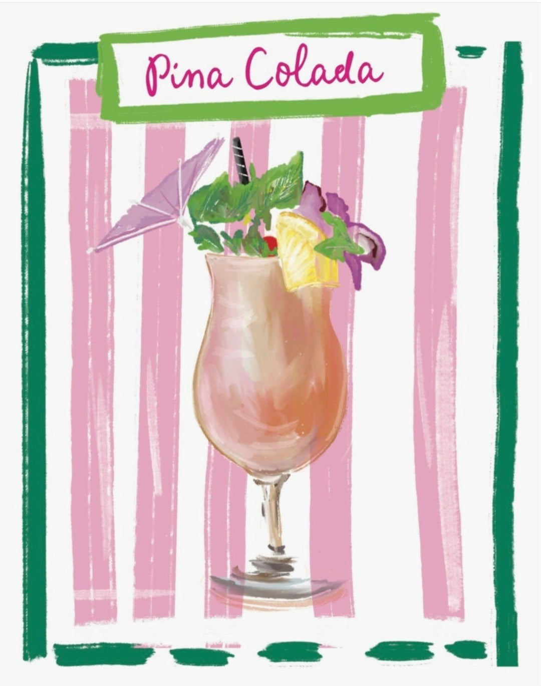 PIÑA COLADA - Note Card