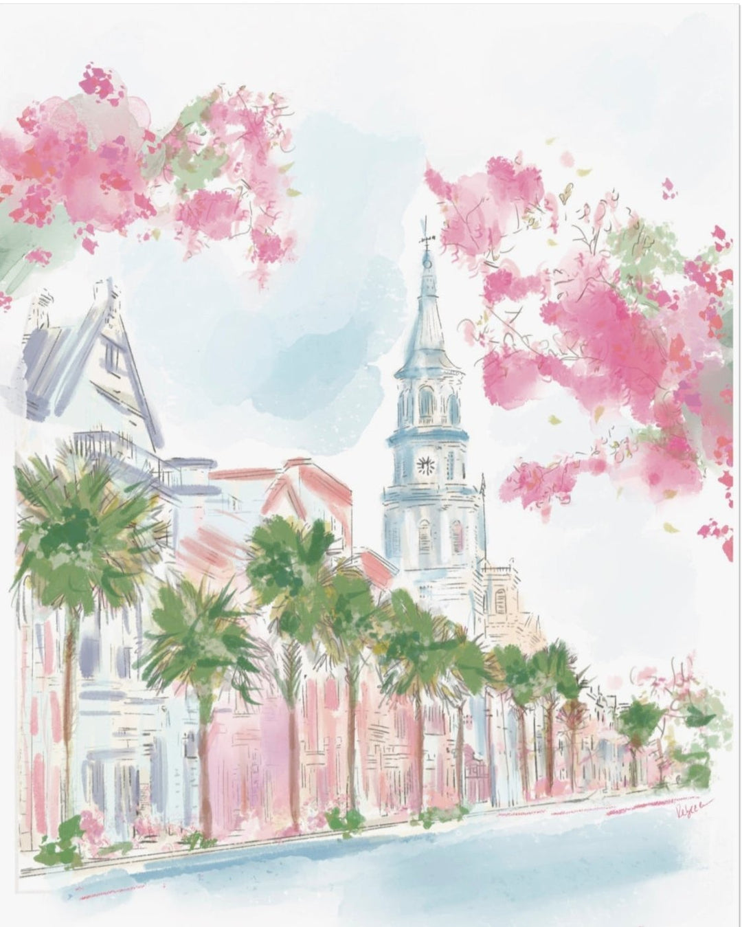 COASTAL SPRING ST. -Note Card