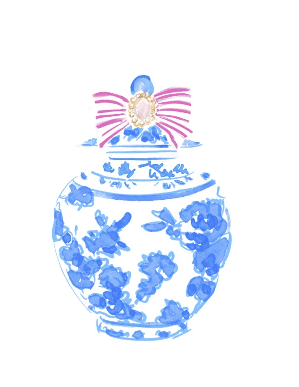 CHINOISERIE JAR - Art Print