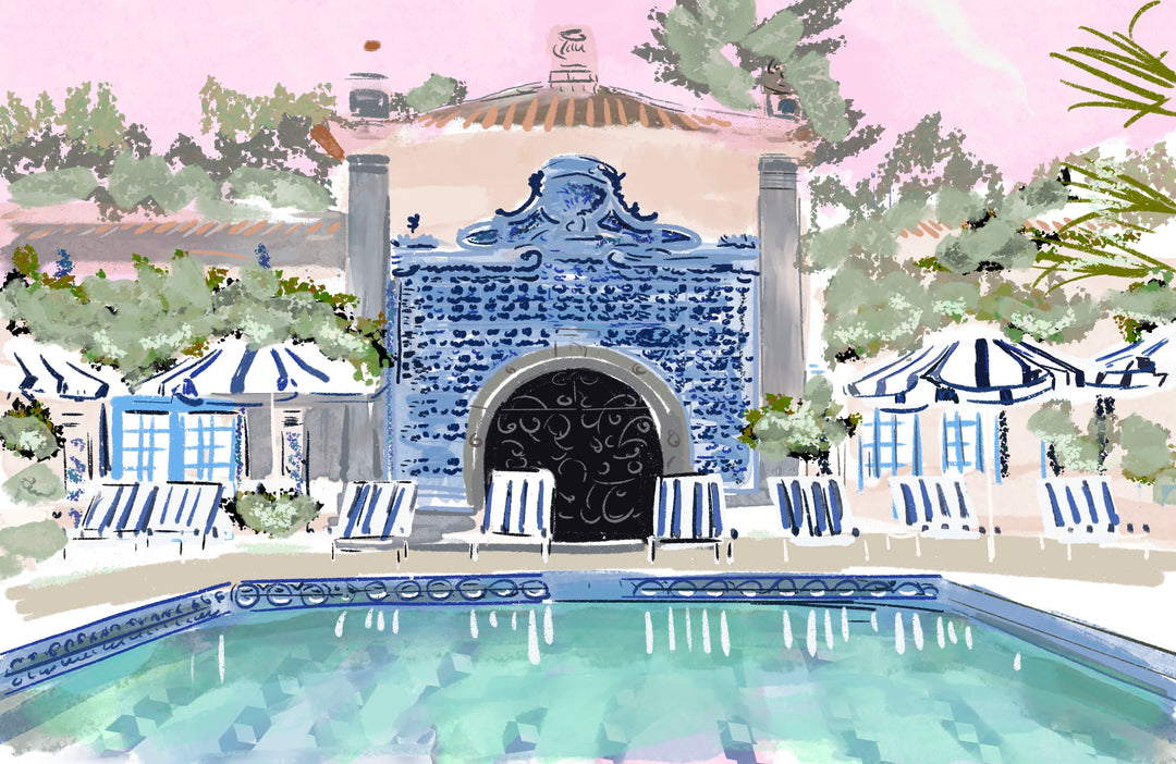 FABULOUS BLUE POOL - Note Card