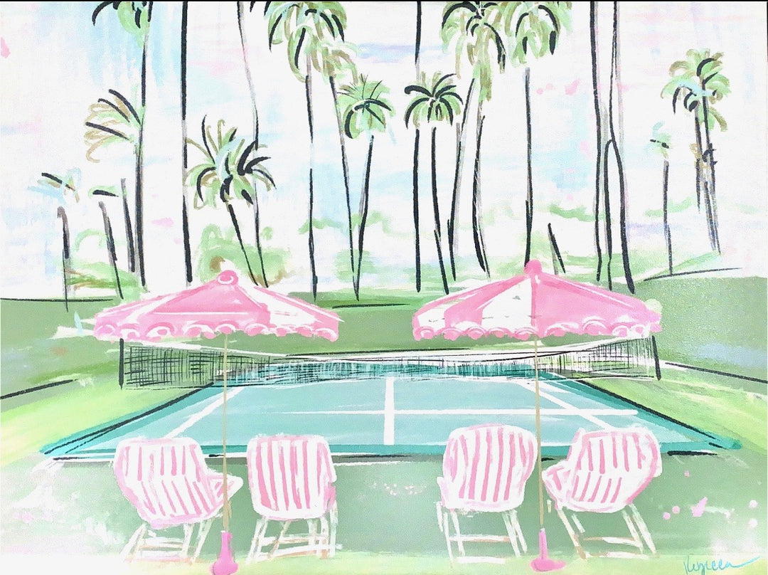 TENNIS IN PARADISE - Note Card