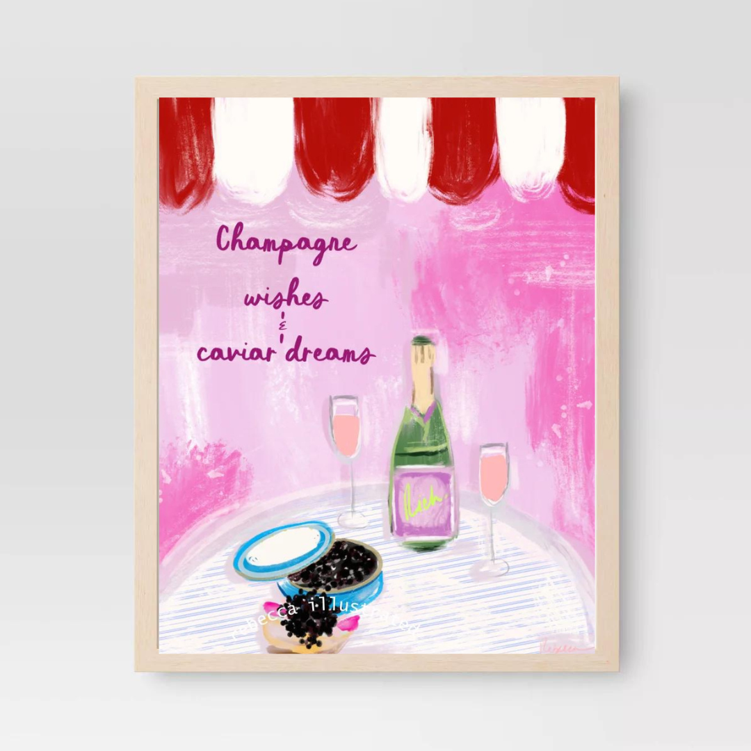 CHAMPAGNE WISHES - Note Card