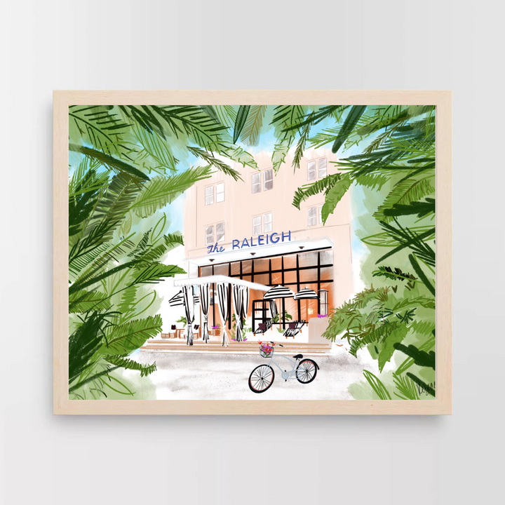 THE RALEIGH, MIAMI - Art Print