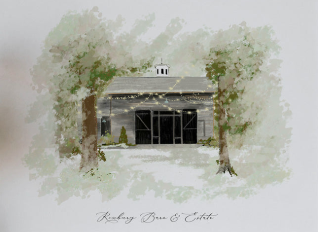 ROXBURY BARN & ESTATE, NY - Note Card