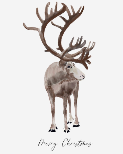 REINDEER - Note Card