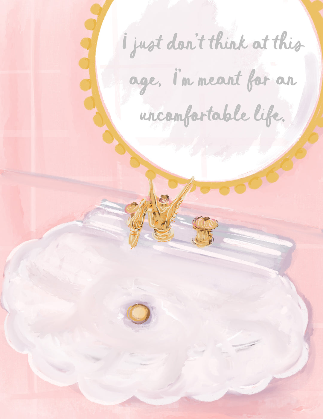 UNCOMFORTABLE LIFE - Note Card