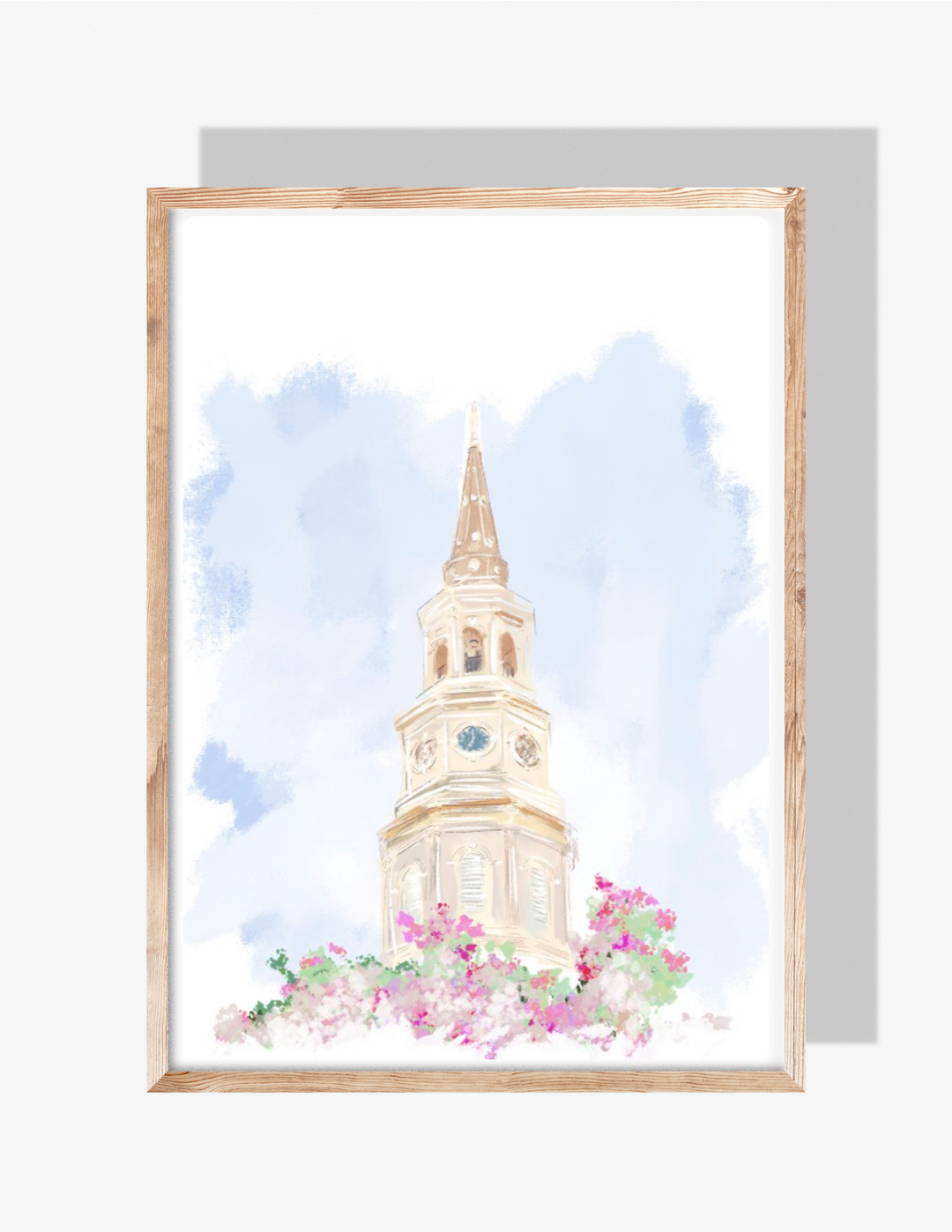 STEEPLE IN SPRING - Note Card