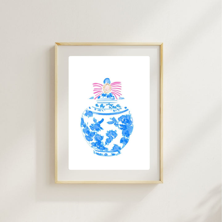 CHINOISERIE JAR - Art Print