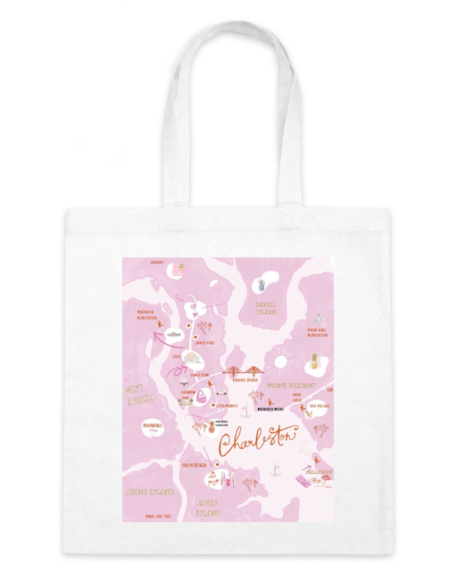 CHARLESTON MAP - Tote Bag