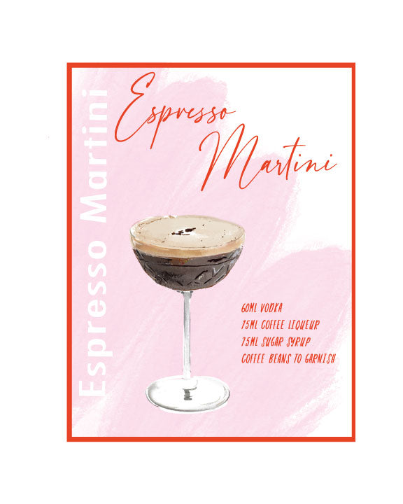 ESPRESSO MARTINI - Note Card
