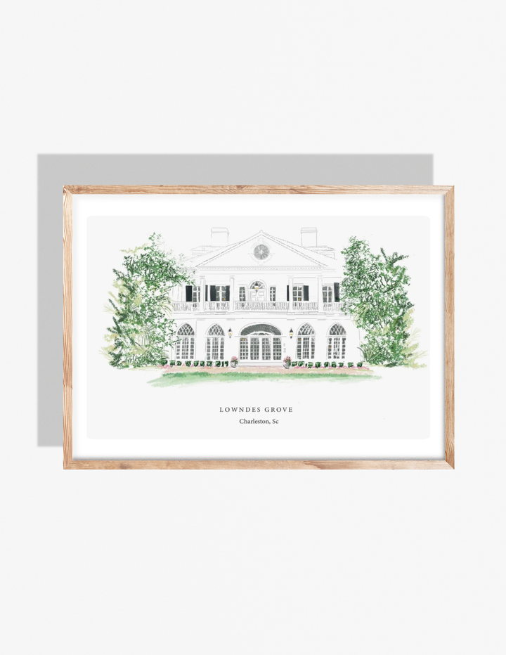 LOWNDES GROVE - Art Print