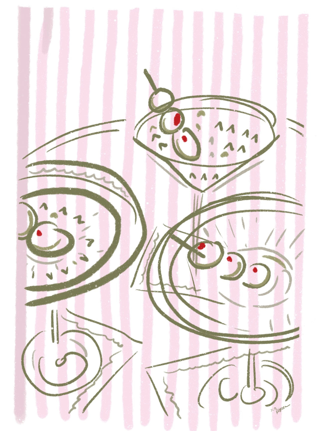 MARTINI TIME -Note Card