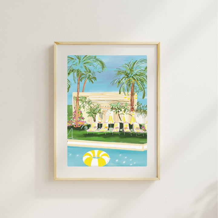 YELLOW FLOAT - Art Print