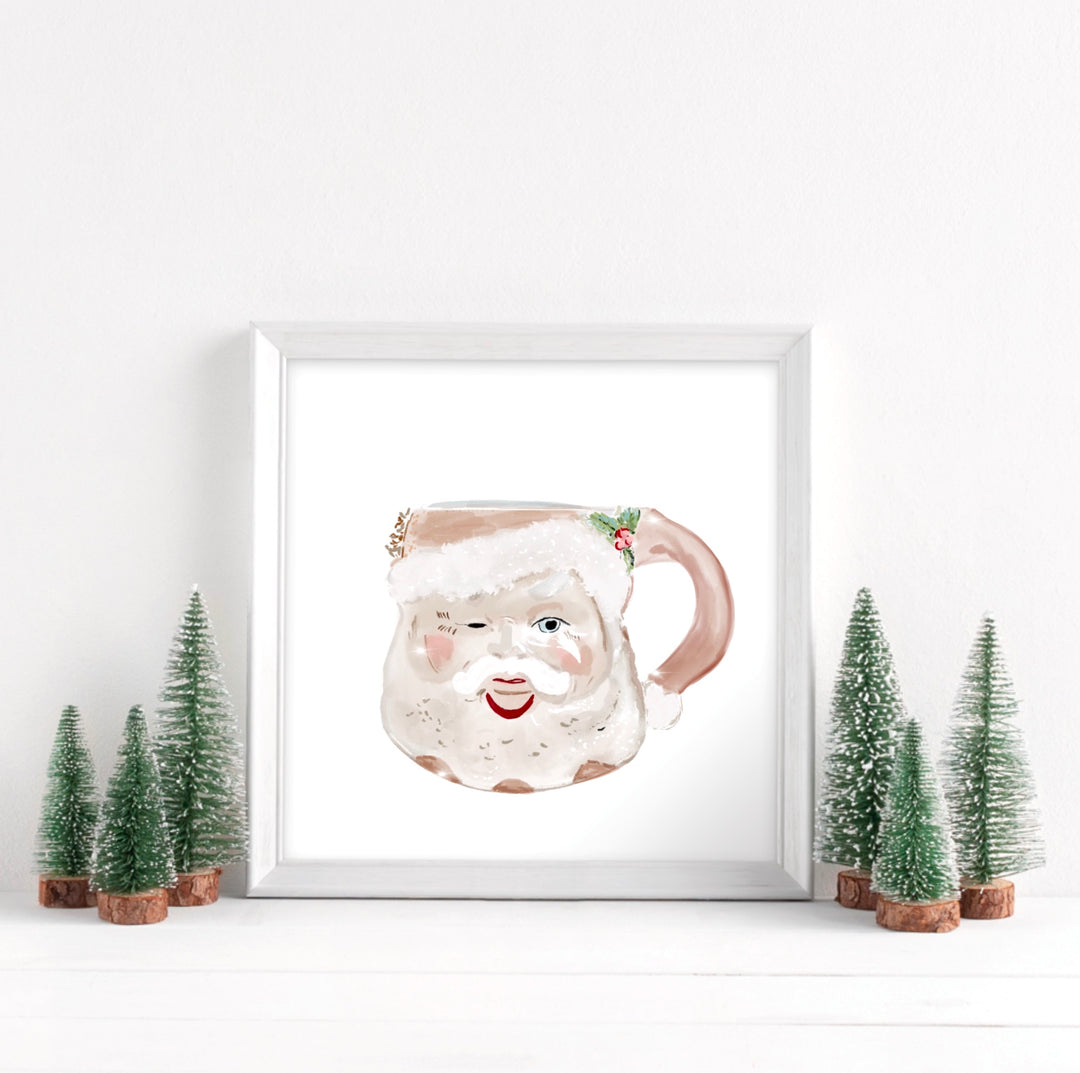 SANTA MUG - Art Print