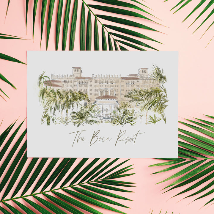 THE BOCA RESORT, FL - Art Print