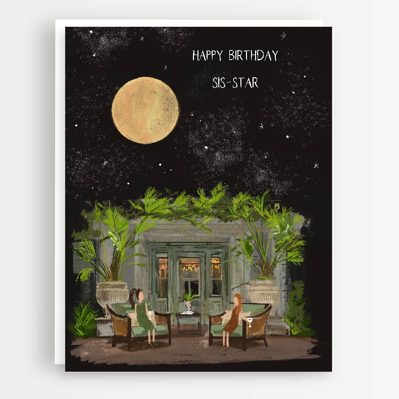 HAPPY BIRTHDAY, SIS-STAR -Note Card
