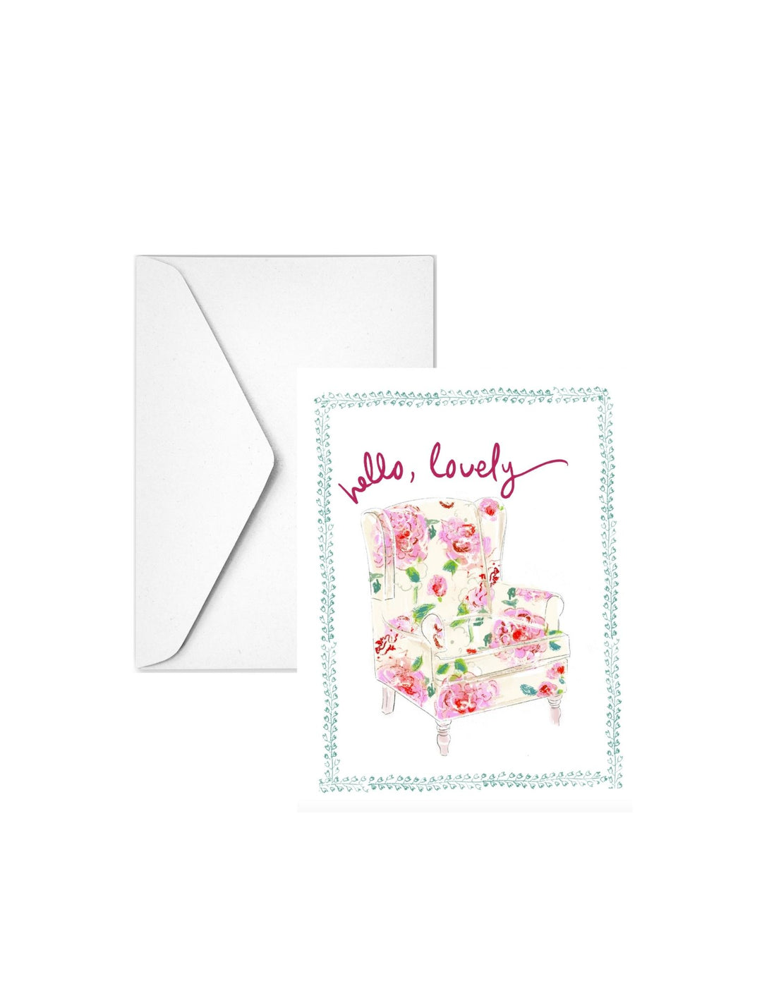 HELLO LOVELY - Note Card