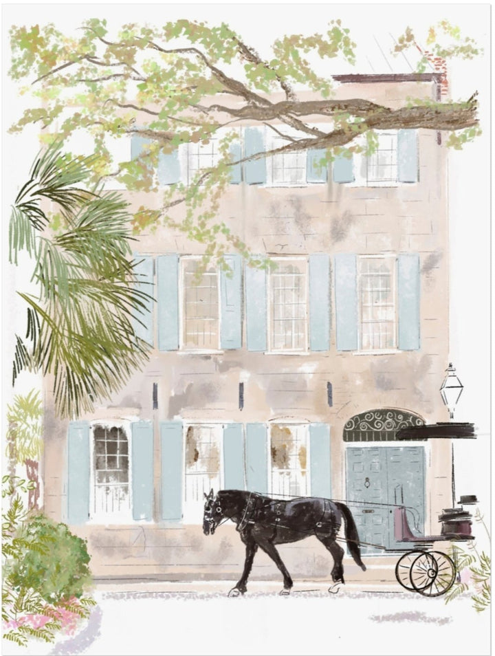 BLACK HORSE - Art Print