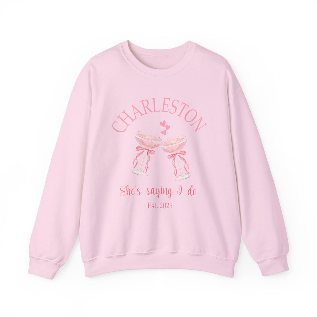 CHARLESTON BACHELORETTE - SHE'S SAYING I DO, EST. 2025 - Crewneck