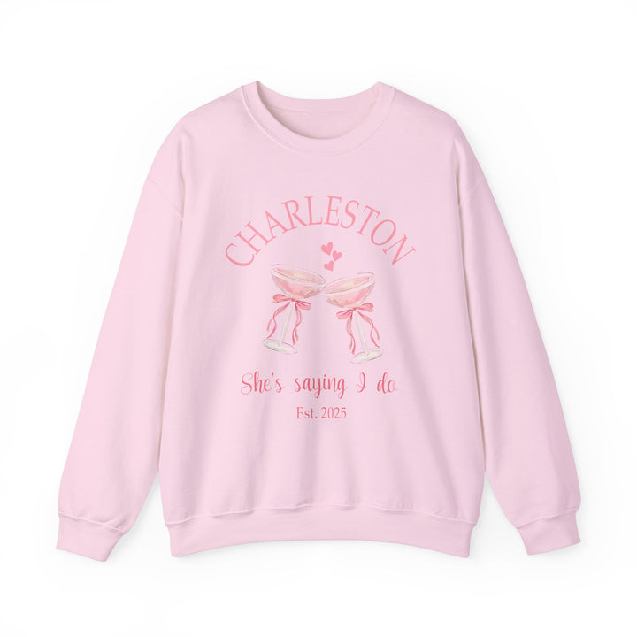 CHARLESTON BACHELORETTE - SHE'S SAYING I DO, EST. 2025 - Crewneck