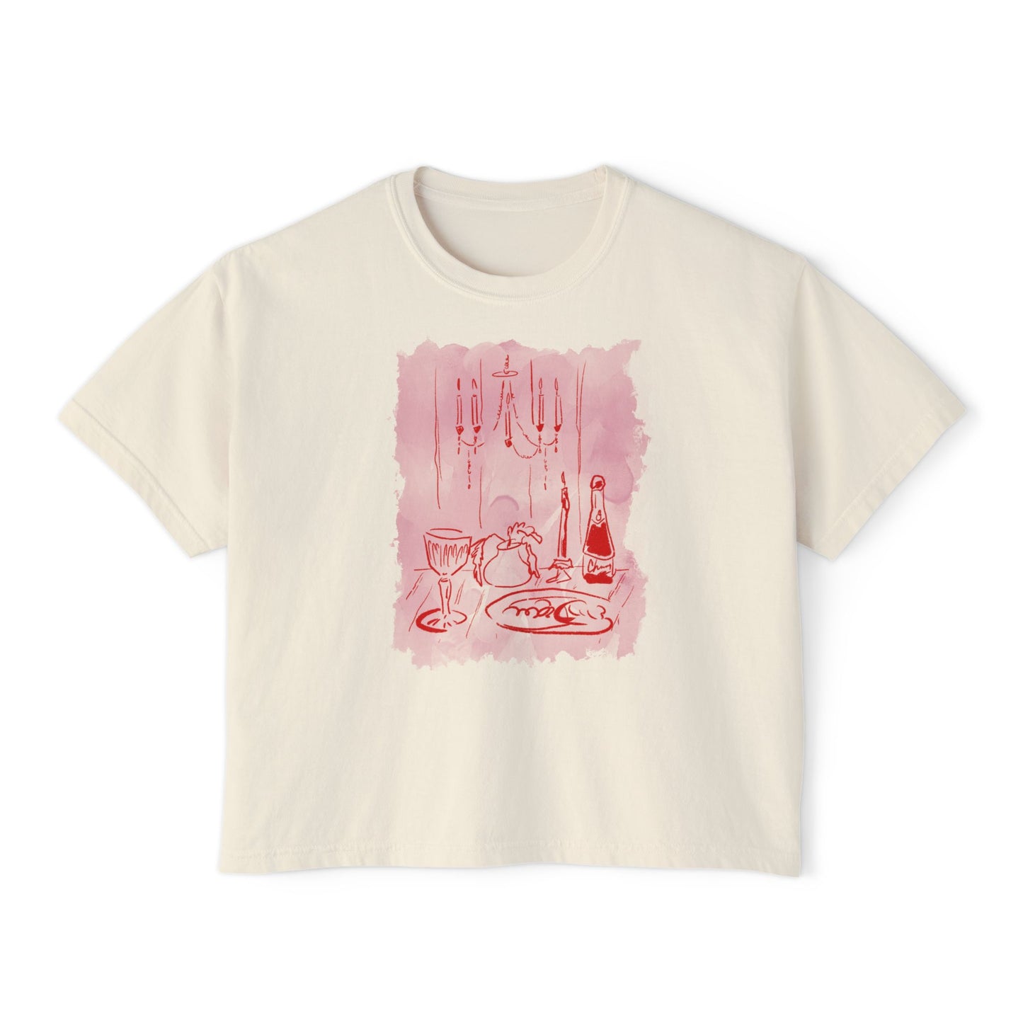 WINE TABLE-Boxy Tee