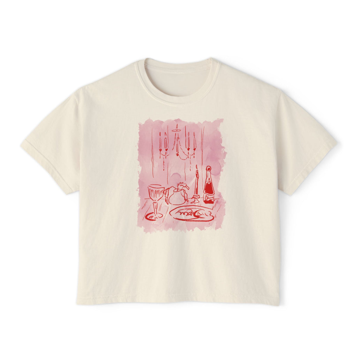 WINE TABLE-Boxy Tee