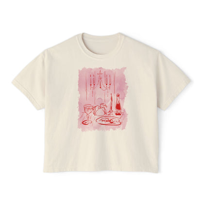 WINE TABLE-Boxy Tee