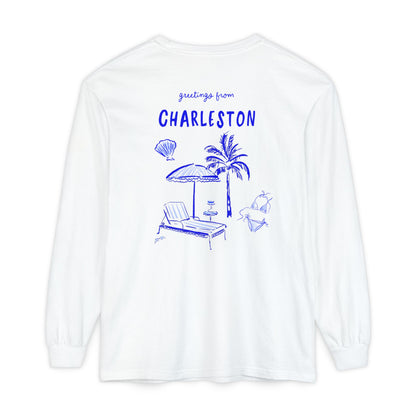 GREETINGS FROM CHARLESTON-Long Sleeve Tee