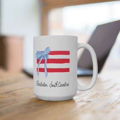 CHARLESTON FLAG BOW-Mug