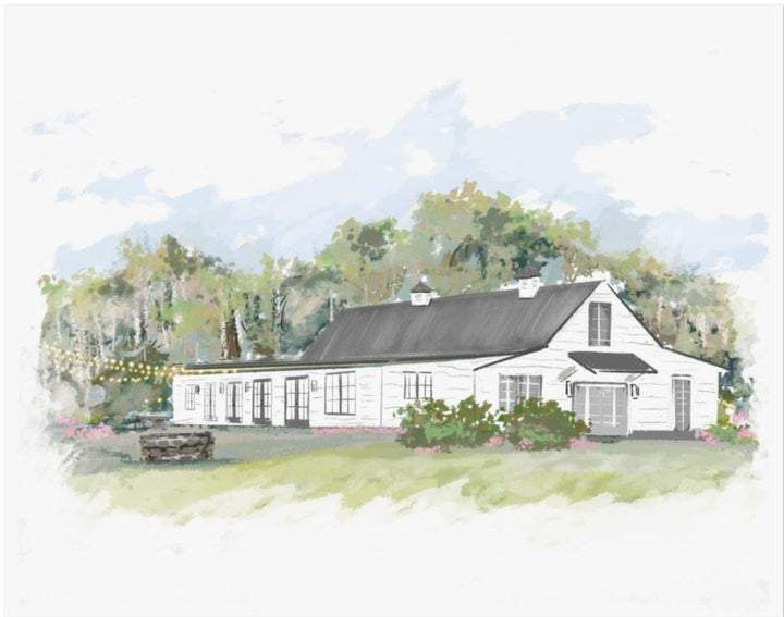 MAGNOLIA CARRIAGE HOUSE - Art Print