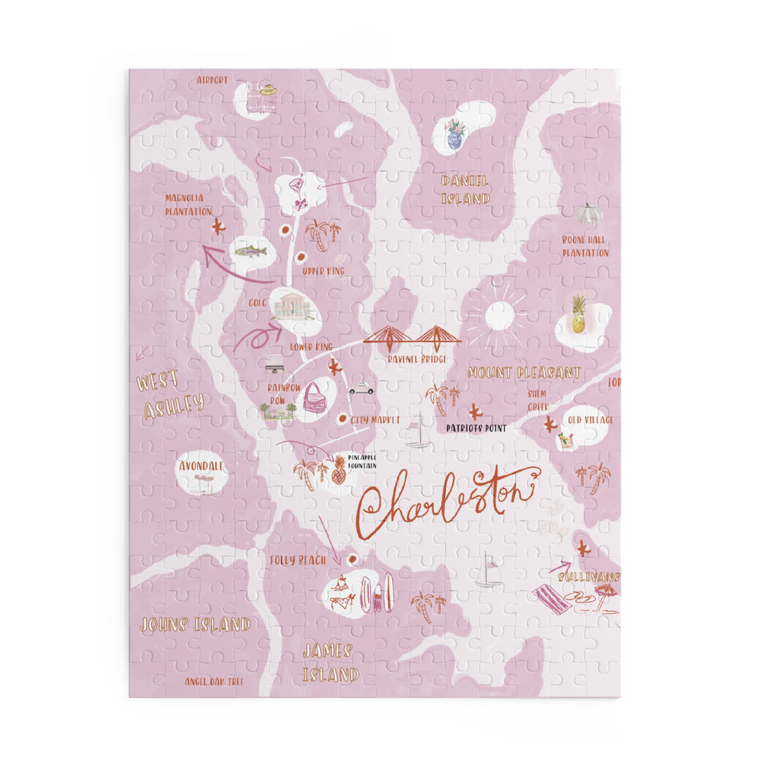 CHARLESTON MAP - Puzzle (120, 252, 500-Piece)