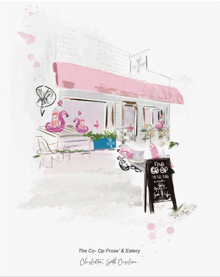 THE CO-OP FROSÉ & EATERY - Art Print
