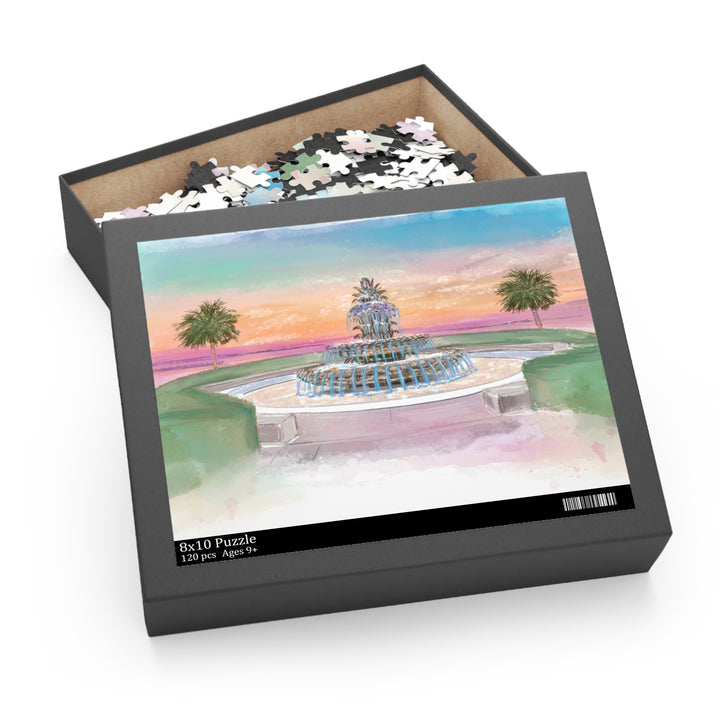 PINEAPPLE FOUNTAIN - Puzzle (120, 252, 500-Piece)