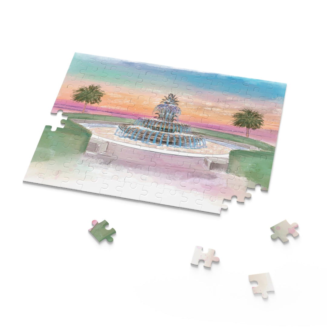 PINEAPPLE FOUNTAIN - Puzzle (120, 252, 500-Piece)